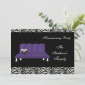 Cute Modern Furniture Housewarming Party Kaart (Staand voorkant)