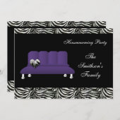 Cute Modern Furniture Housewarming Party Kaart (Voorkant / Achterkant)