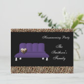 Cute Modern Furniture Housewarming Party Kaart (Staand voorkant)