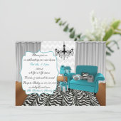 Cute Modern Furniture Housewarming Party Kaart (Staand voorkant)