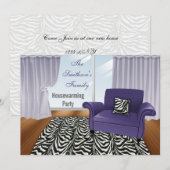 Cute Modern Furniture Housewarming Party Kaart (Voorkant / Achterkant)