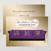 Cute Modern Furniture Housewarming Party Kaart (Voorkant / Achterkant)