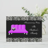 Cute Modern Furniture Housewarming Party Kaart (Staand voorkant)