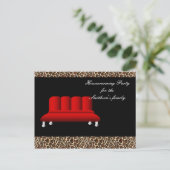 Cute Modern Furniture Housewarming Party Uitnodiging Briefkaart (Staand voorkant)