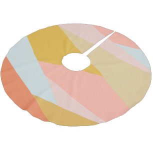 Cute Modern Geometric Color Block Earthy Pastels Kerstboom Rok