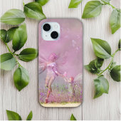 Cute Modern Girly Pink Butterfly Fairies Case-Mate iPhone Case