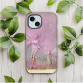 Cute Modern Girly Pink Butterfly Fairies iPhone 15 Case
