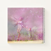 Cute Modern Girly Pink Butterfly Fairies Notitieboek (Achterkant)