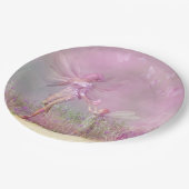 Cute Modern Girly Pink Butterfly Fairies Papieren Bordje (Gekanteld)