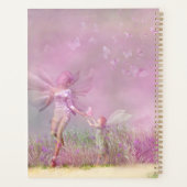 Cute Modern Girly Pink Butterfly Fairies Planner (Achterkant)