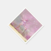 Cute Modern Girly Pink Butterfly Fairies Servet (Hoek)