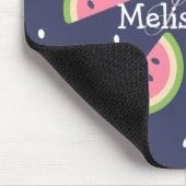 Cute Modern Green Pink Watermelon Pattern Muismat (Hoek)