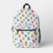 Cute Modern Gummy Bear Backpack - Cool Candy Bedrukte Rugzak (Voorkant)
