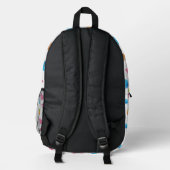 Cute Modern Gummy Bear Backpack - Cool Candy Bedrukte Rugzak (Achterkant)