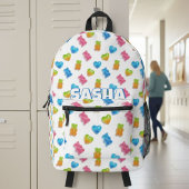 Cute Modern Gummy Bear Backpack - Cool Candy Bedrukte Rugzak