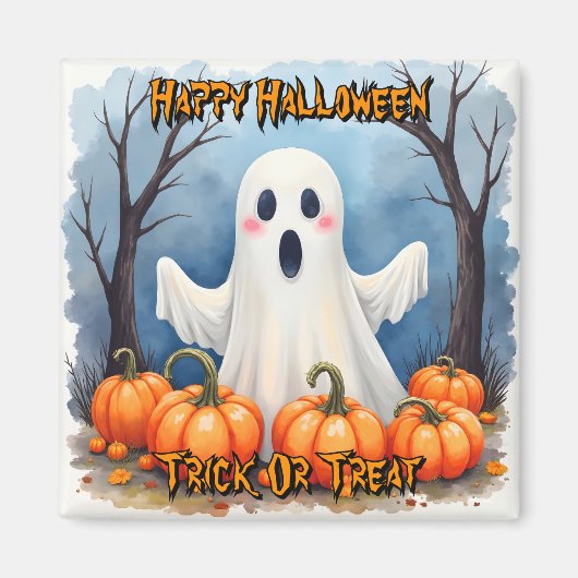 Cute Modern Halloween Spooky Collection Magneet (Voorkant)