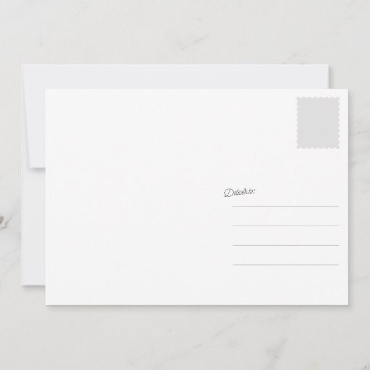 Cute Modern - Hartelijk dank - Kaart met papieren  (Achterkant)