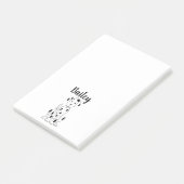 Cute Modern I Love My Dog Puppy Pet Post-it® Notes (Schuin)