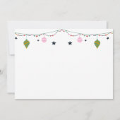 Cute Modern Jolly Memorable Happy Kerstmis Kaart (Achterkant)