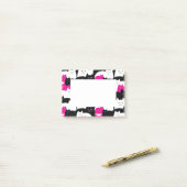 Cute Modern Kitty Cat Pattern Post-it® Notes (Op bureau)