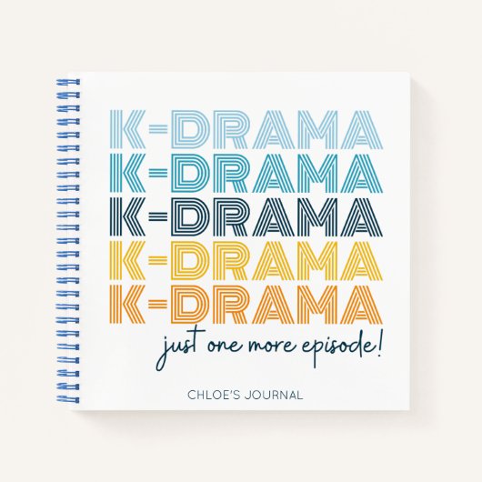 Cute Modern Korean Drama Lover Notitieboek (Voorkant)