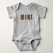 Cute Modern Leopard Print Pattern MINI Baby Bodys Romper (Voorkant)