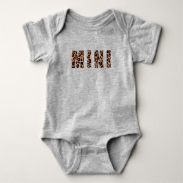 Cute Modern Leopard Print Pattern MINI Baby Bodys Romper