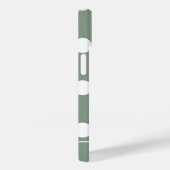 Cute Modern Light Forest Green Polka Dot Pattern Case-Mate iPhone Case (Achterkant / Rechts)
