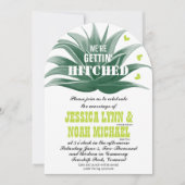 Cute Modern Lime Green Succulent Aloe Wedding Kaart (Voorkant)