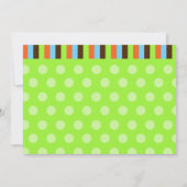 Cute Modern Lion Birthday Invite Kaart (Achterkant)