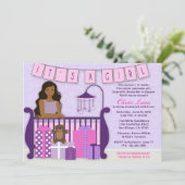 Cute Modern Ma in Nursery Baby shower nodigt uit Kaart (Staand voorkant)