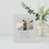 Cute Modern Minimalist sluit zich aan bij ons spar Save The Date (Staand voorkant)