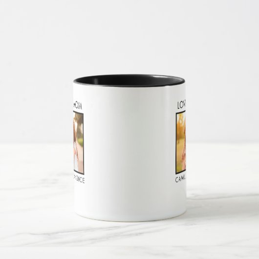 Cute Modern Moederdag Photo Mok (Midden)