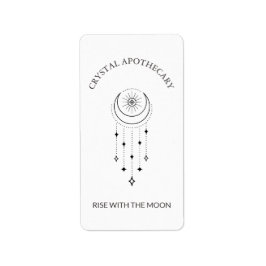 Cute Modern Moon Apothecary, Kandle, Ritual Label