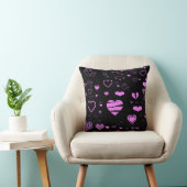 Cute Modern Orchid Heart Kussen (Stoel)