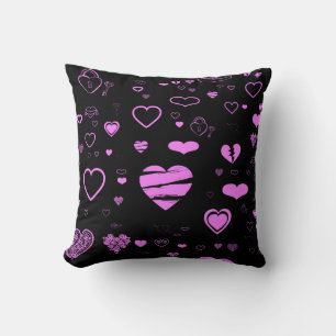 Cute Modern Orchid Heart Kussen