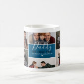 Cute Modern papa Foto Collage Gift Coffee Mok (Center)