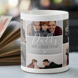 Cute Modern papa Photo Collage Gift Koffiemok