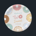 Cute Modern Pastel Donut Two Sweet Birthday Papieren Bordje<br><div class="desc">Cute Modern Pastel Donut Two Sweet Birthday Paper Bord</div>
