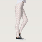 Cute Modern Pattern Chic Sporty Active Pink Leggings (Rechts)