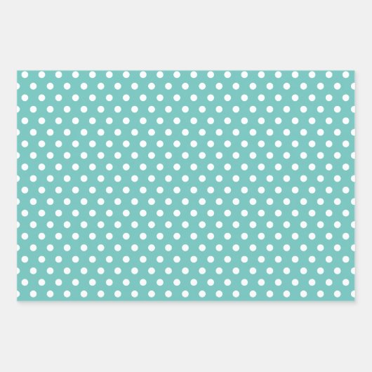 Cute Modern Pattern Roze Blauwgroen Happy Birthday Inpakpapier Vel (Voorkant 2)