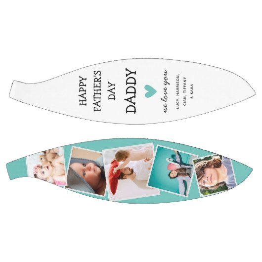 Cute Modern Photo Collage Fathers Day Basketball Basketbal (Panelen)