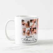 Cute Modern Photo Collage Happy First Fathers Day Koffiemok (Links)