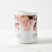 Cute Modern Photo Collage Happy First Moederdag Koffiemok (Center)