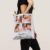 Cute Modern Photo Collage Happy First Moederdag Tote Bag (Dichtbij)