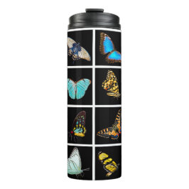 Cute Modern Photography Butterfly Black Thermosbeker