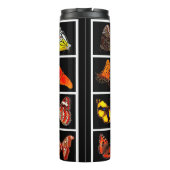 Cute Modern Photography Butterfly Black Thermosbeker (Achterkant)