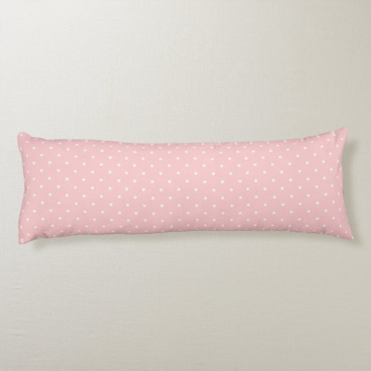 Cute Modern Pink and White Lichaamskussen (Achterkant)