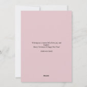 Cute Modern Pink Christmas Photo Card | Fa La La  Feestdagenkaart (Achterkant)