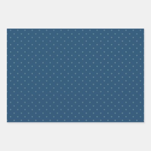 Cute Modern Polka Dot Hearts Pattern Inpakpapier Vel (Voorkant 3)
